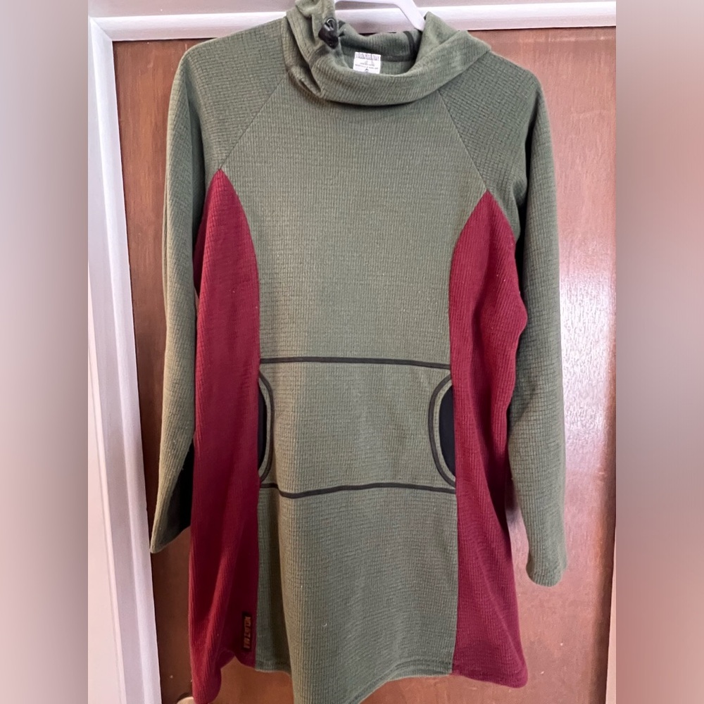 Melanzana Micro Grid Dress V2, Large.